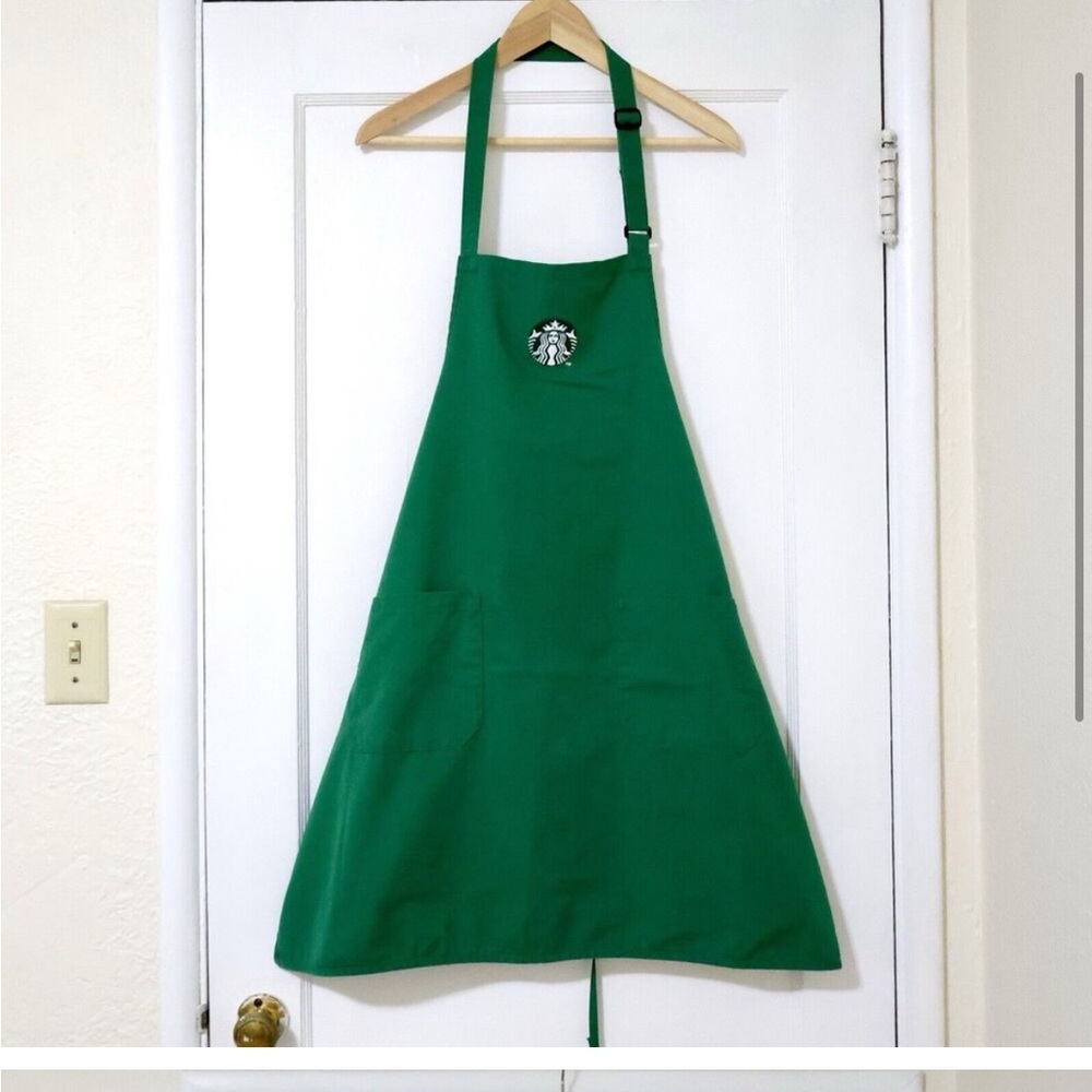 Starbucks Coffee Green Barista Apron Uniform One Size